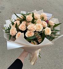 Букет Кремовые розы Латте в Верхней Пышме